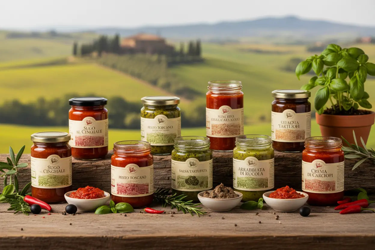 Tomatensoßen-Toskana italienische Feinkost Scarati