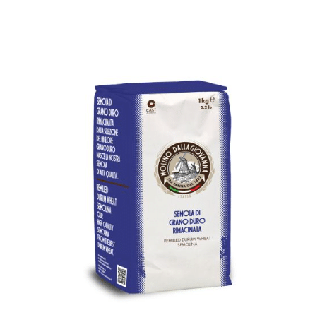 Molino Dallagiovanna Semola Rimacinata di Grano Duro ital. Hartweizengrieß, 1kg-italienische Feinkost Scarati