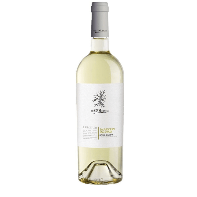 Malvasia Sauvignon I tratturi IGP "San Marzano" 0,75l-italienische Feinkost Scarati