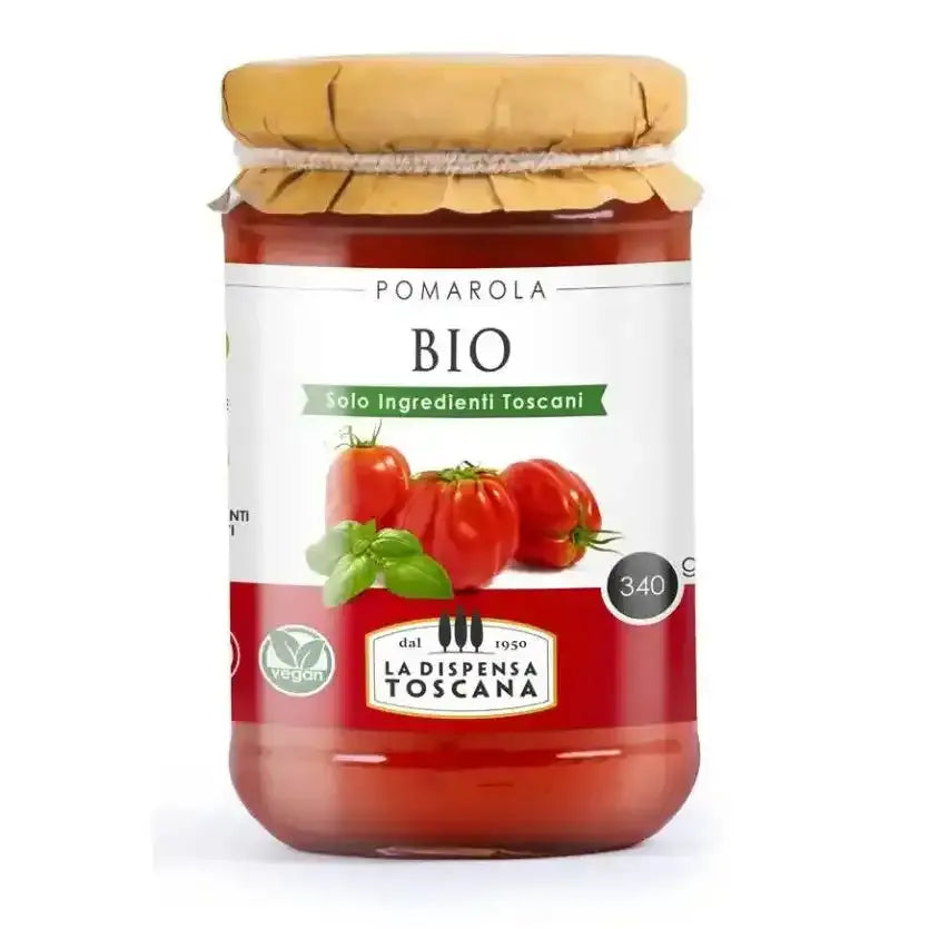 Kirschtomatensoße BIO „Sughi Toscana“ 300 g – Italienische Tomatensauce-italienische Feinkost Scarati