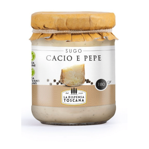 Käse & Pfeffersoße „Sughi Toscana“ 180 g – Cacio e Pepe Sauce aus Italien-italienische Feinkost Scarati
