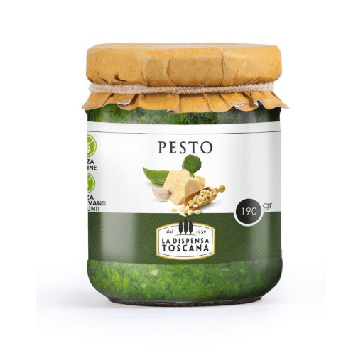 Pesto Genovese „Sughi Toscana“ 190 g – Klassisches Basilikum Pesto aus Italien-italienische Feinkost Scarati