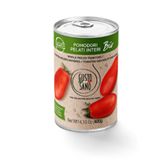 Geschälte BIO Tomaten 400 g – 100 % italienische Bio-Tomaten-italienische Feinkost Scarati