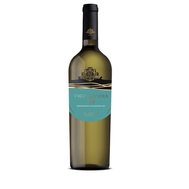 Beneventano Falanghina IGT „Vico Riviera 99“ Nativ 0,75 l – Weißwein aus Kampanien-italienische Feinkost Scarati
