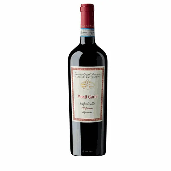 Monti Garbi – Valpolicella Superiore Ripasso DOC „Tenuta Sant'Antonio“ 0,75 l – Rotwein aus Venetien-italienische Feinkost Scarati
