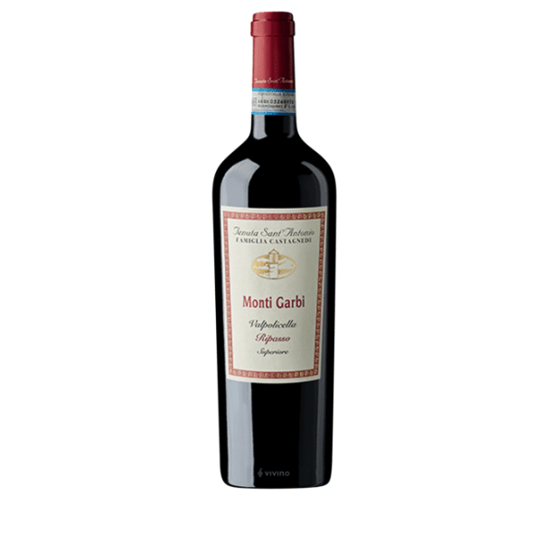 Monti Garbi – Valpolicella Superiore Ripasso DOC „Tenuta Sant’Antonio“ 0,75 l – Rotwein aus Venetien-italienische Feinkost Scarati