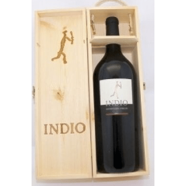 Indio Montepulciano d’Abruzzo DOC „Cantine Bove“ 6 l in Holzkiste – kräftiger Rotwein aus den Abruzzen-italienische Feinkost Scarati