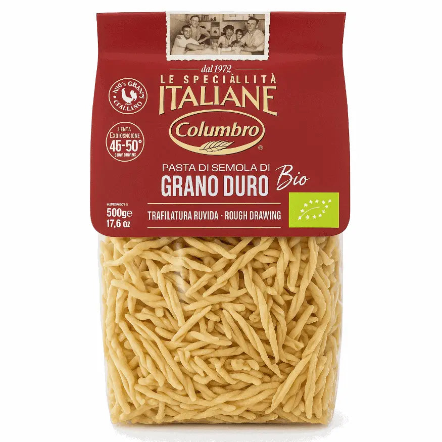 Trofie „Columbro“ Bio 500 g – Hartweizengrießnudeln aus Italien-italienische Feinkost Scarati