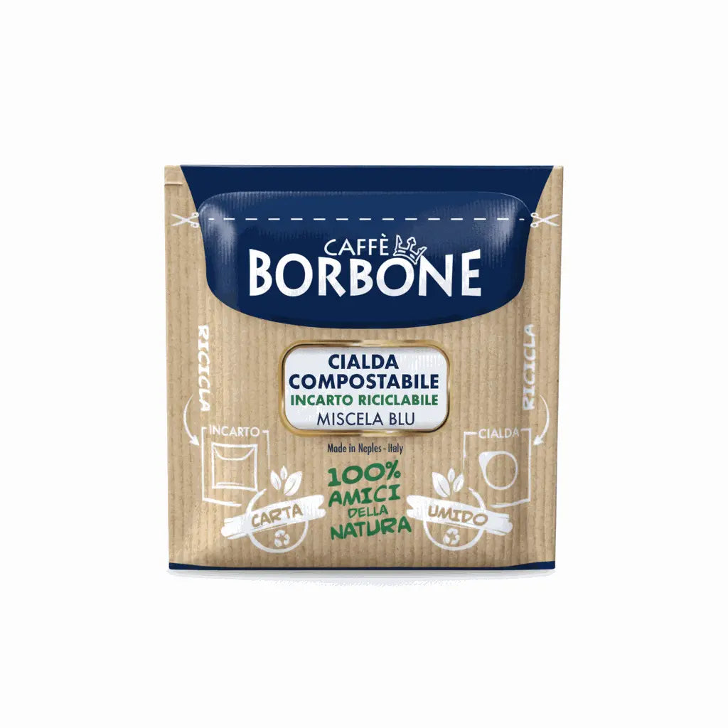 Caffè Borbone Miscela Blu - 50 ESE-Pads (kompostierbar)-italienische Feinkost Scarati