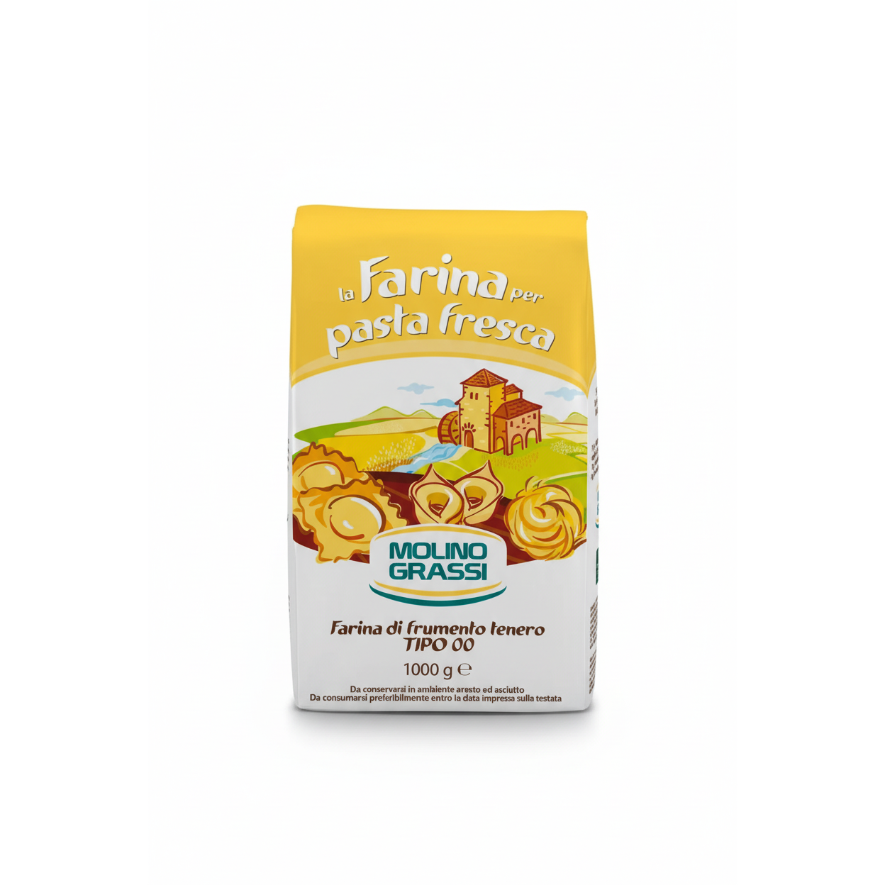 Italienisches Mehl Farina Tipo 00 (frische Pasta) 1 kg - Molino Grassi-italienische Feinkost Scarati