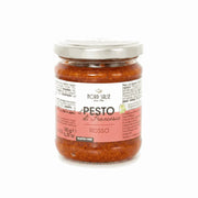 Rotes Pesto mit Basilikum DOP - 180 g-italienische Feinkost Scarati