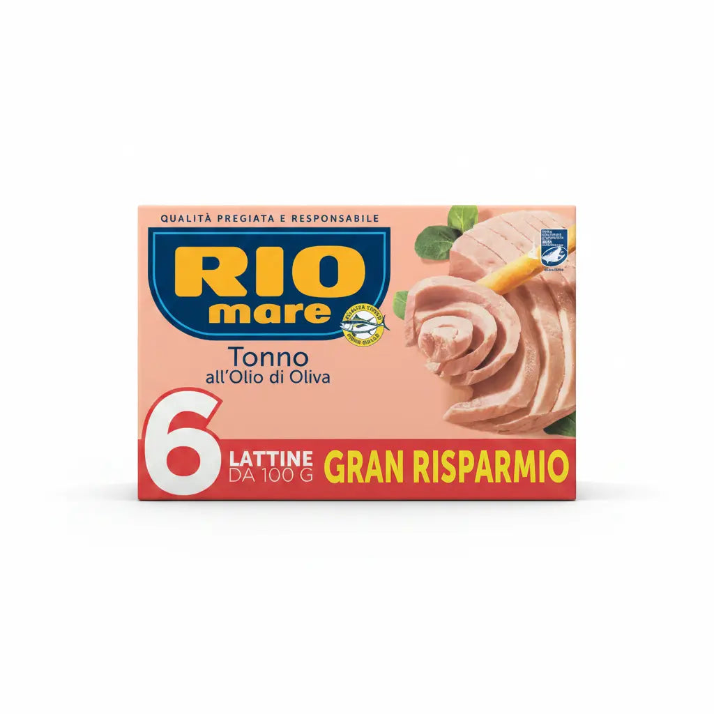 Rio Mare Thunfisch in Olivenöl 6 x 100 g – Vorratspack - italienische Feinkost Scarati