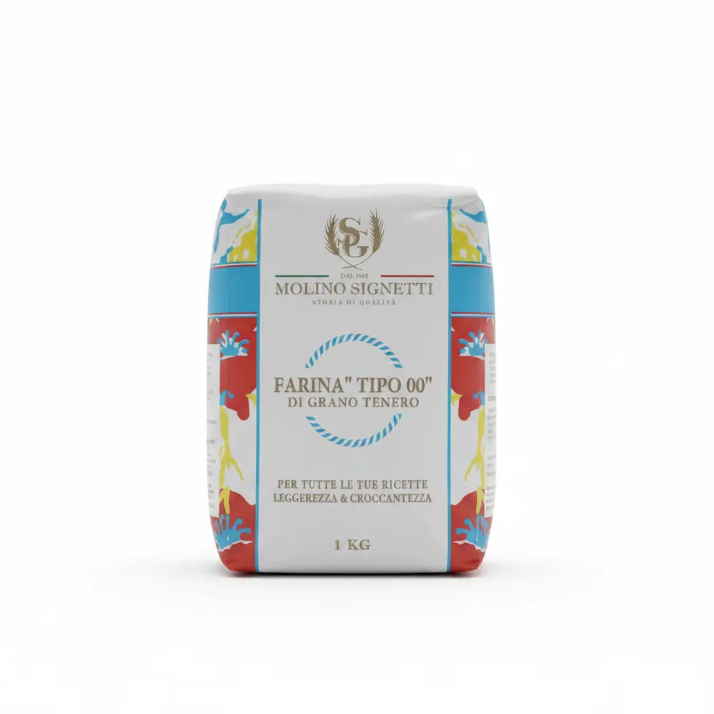 Molino Signetti Farina Tipo 00 di Grano Tenero 1 kg - italienische Feinkost Scarati
