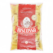 Riscossa Rigatoni n°18 500 g – Italienische Hartweizen-Pasta - italienische Feinkost Scarati