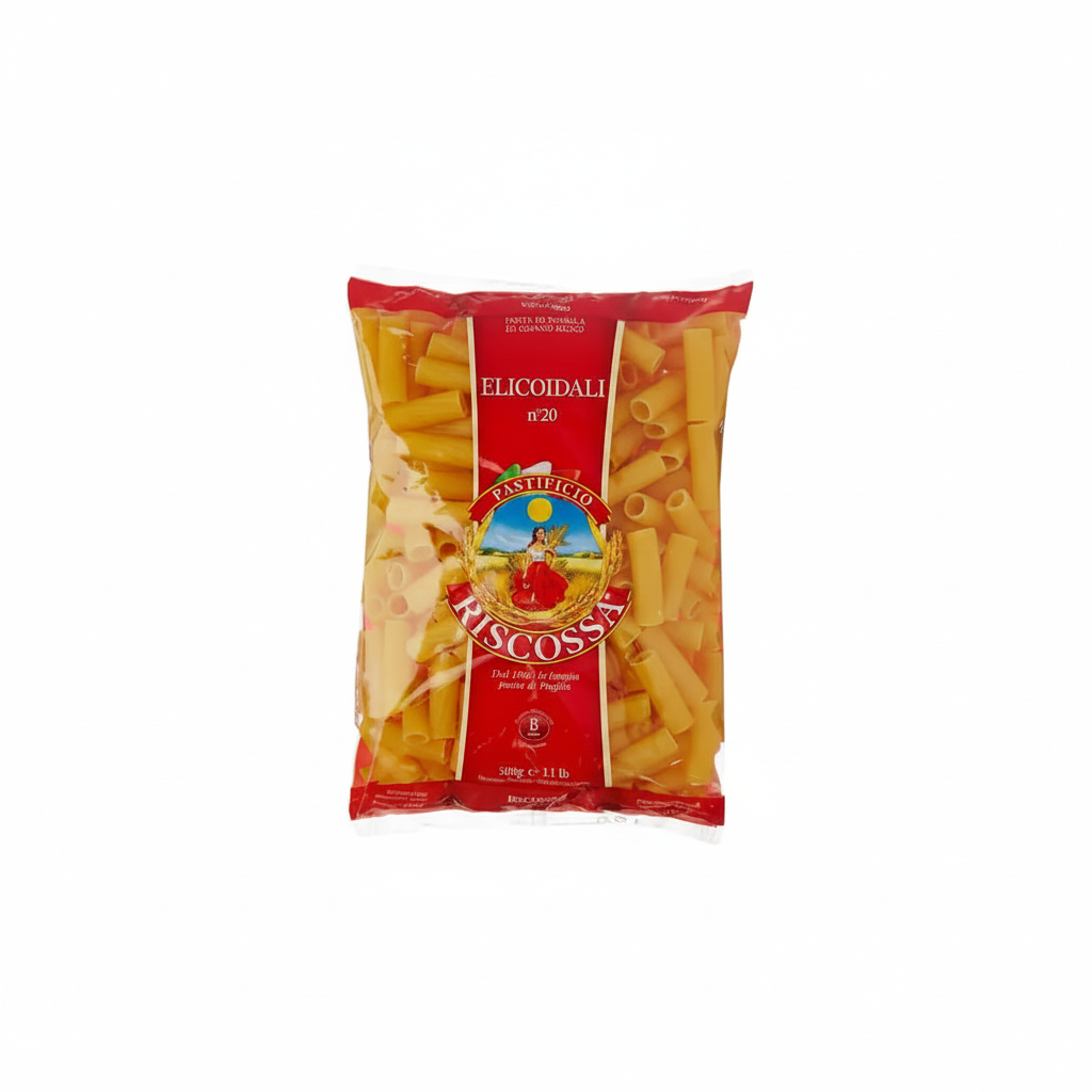 Riscossa Elicoidali n°20 500 g – Italienische Hartweizen-Pasta - italienische Feinkost Scarati