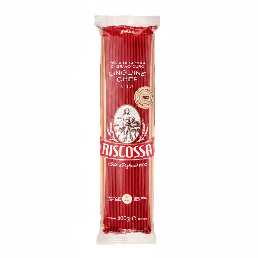 Riscossa Linguine Chef n°13 500 g – Italienische Hartweizen-Pasta - italienische Feinkost Scarati