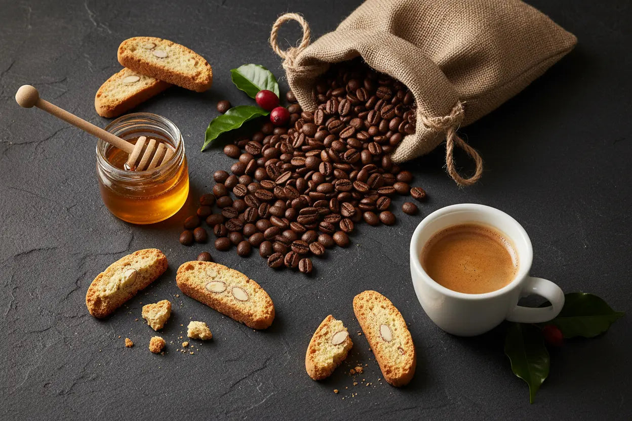 Geschenkset „Caffè Italiano komplett" – Bohnen, gemahlen & Dolce