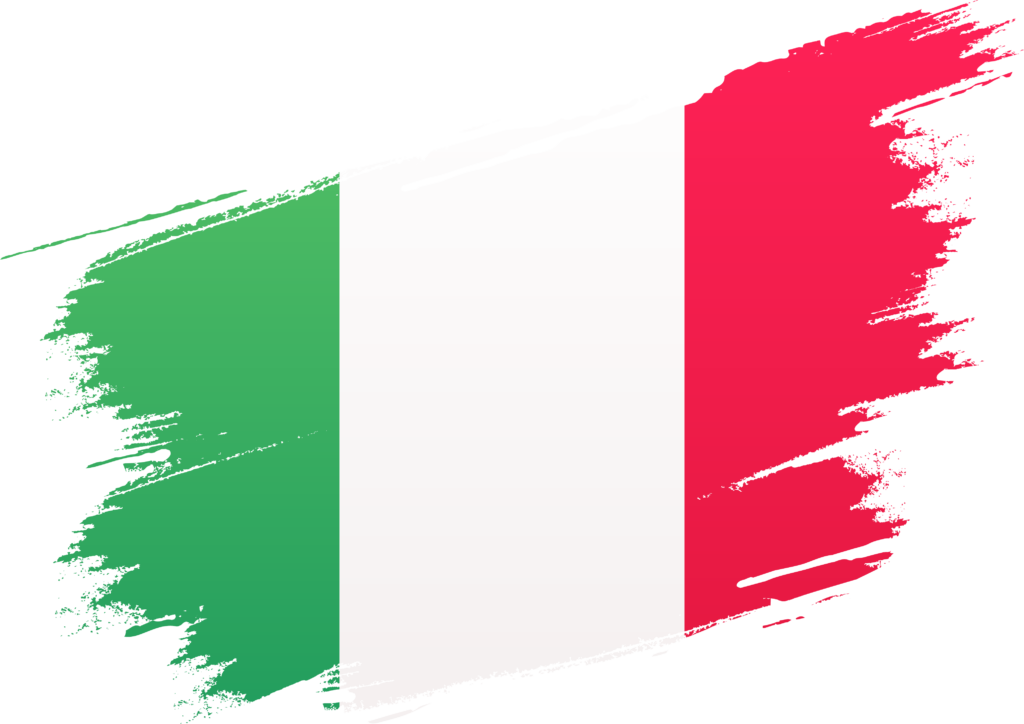 Italienische Flagge Groß - Feinkost Scarati