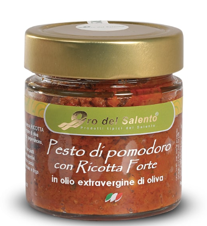Getrocknetes Tomatenpesto und kräftiger apulischer Ricotta