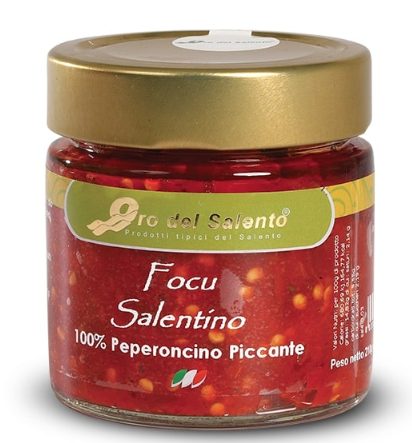Focu Salentino, in Olivenöl gemahlene Paprika